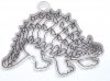 Ablakdekor Dinoszaurusz 5. 5 db/cs
